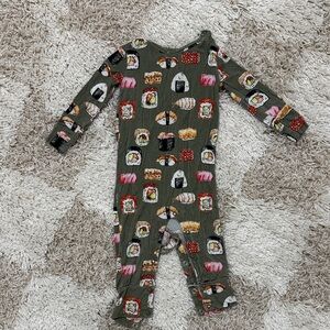 Posh Peanut Green Sushi Print Pajamas